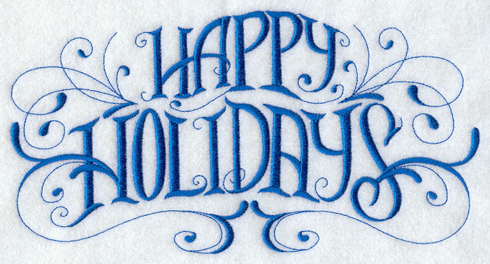 Happy Holidays Scrollwork