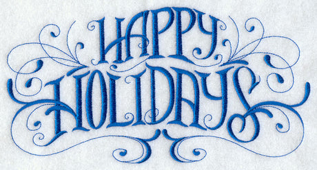Happy Holidays Scrollwork