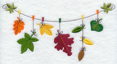 Autumn Leaves Clothesline