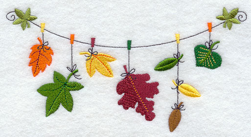 Autumn Leaves Clothesline