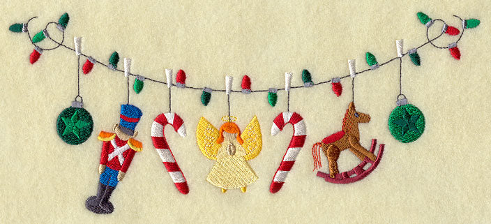 Christmas Ornament Clothesline