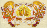 Rosemaling Autumn Leaf Trio