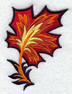 Wycinanki Autumn Maple Leaf