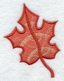 Art Deco Autumn Maple Leaf