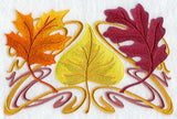 Art Nouveau Autumn Leaf Trio