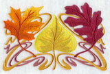 Art Nouveau Autumn Leaf Trio
