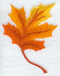 Art Nouveau Autumn Maple Leaf