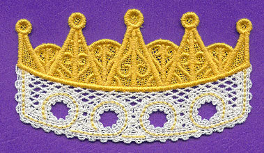 Crown Ornament (Battenburg Lace)