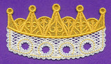 Crown Ornament (Battenburg Lace)