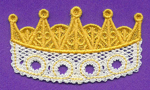 Crown Ornament (Battenburg Lace)