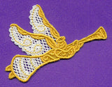Trumpeting Angel Ornament (Battenburg Lace)