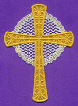Celtic Cross Ornament (Battenburg Lace)