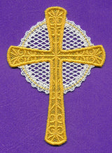 Celtic Cross Ornament (Battenburg Lace)