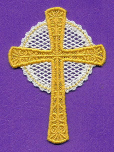 Celtic Cross Ornament (Battenburg Lace)