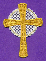 Celtic Cross Ornament (Battenburg Lace)