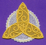 Triquetra Ornament (Battenburg Lace)