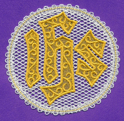Iota Eta Sigma Ornament (Battenburg Lace)