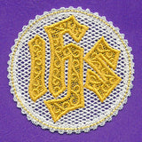 Iota Eta Sigma Ornament (Battenburg Lace)