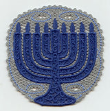 Menorah (Battenburg Lace)