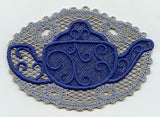 Oil Lamp (Battenburg Lace)