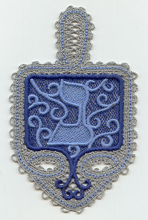 Dreidel - Nun (Battenburg Lace)