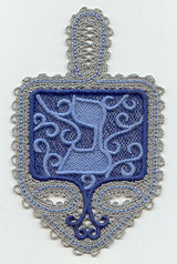 Dreidel - Nun (Battenburg Lace)