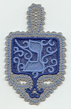 Dreidel - Nun (Battenburg Lace)