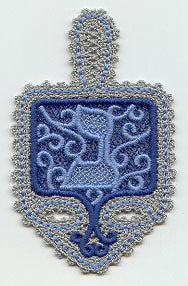 Dreidel - Nun (Battenburg Lace)