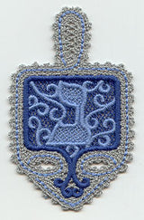Dreidel - Nun (Battenburg Lace)