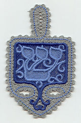 Dreidel - Shin (Battenburg Lace)