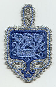 Dreidel - Shin (Battenburg Lace)