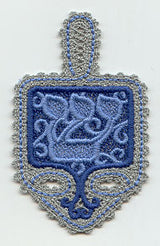 Dreidel - Shin (Battenburg Lace)