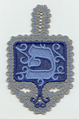 Dreidel - Peh (Battenburg Lace)