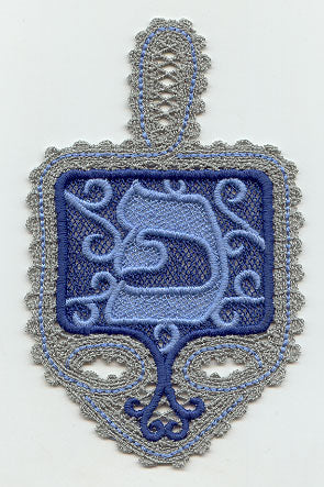 Dreidel - Peh (Battenburg Lace)