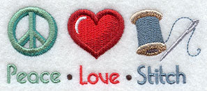 Peace Love Stitch