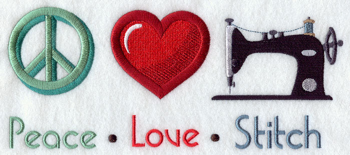Peace Love Stitch