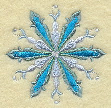 Rosemaling Snowflake Fjell