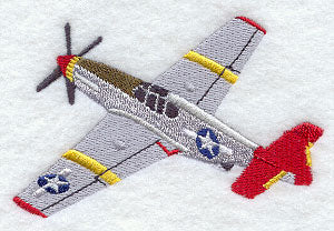 Red Tail Fighter Plane