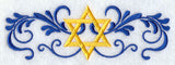 Star of David & Filigree Border