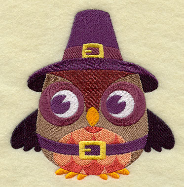Thanksgiving Owl - Pilgrim Boy
