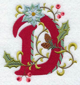 Jacobean Christmas Letter D - 5 Inch