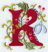 Jacobean Christmas Letter K - 5 Inch