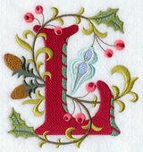 Jacobean Christmas Letter L - 5 Inch