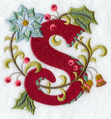 Jacobean Christmas Letter S - 5 Inch
