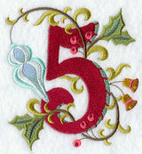 Jacobean Christmas Number 5 - 5 Inch