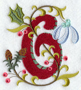 Jacobean Christmas Number 6 - 5 Inch