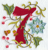 Jacobean Christmas Number 7 - 5 Inch
