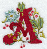 Jacobean Christmas Letter A - 5 Inch