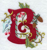 Jacobean Christmas Letter B - 5 Inch