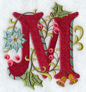 Jacobean Christmas Letter M - 5 Inch